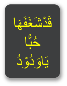 قد شخفھا حبا یا ودود