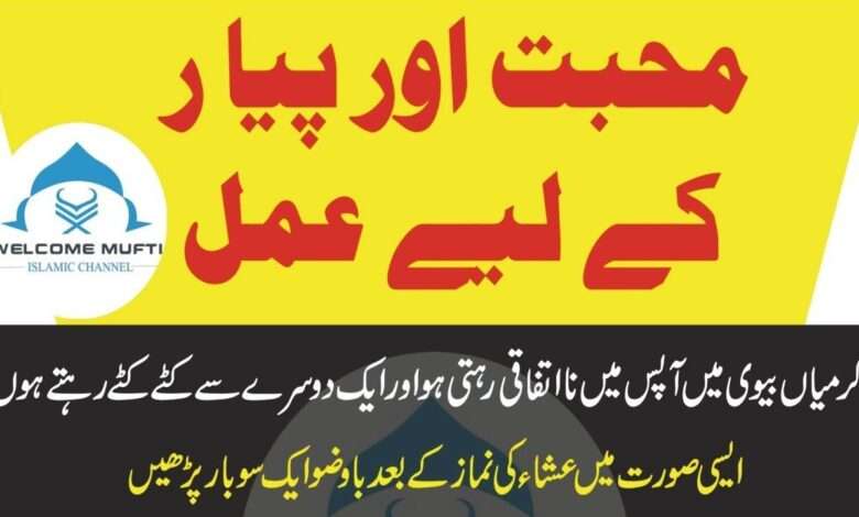 muhabbat ka amal-mufti bilal qadri