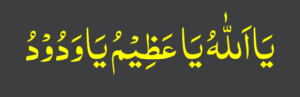 یااللہ یا عظیم یاودود