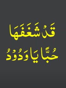 قدشغفھا حبا یا ودود