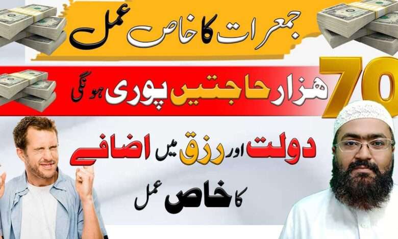 jumrat rizq ka wazifa-mufti bilal qadri