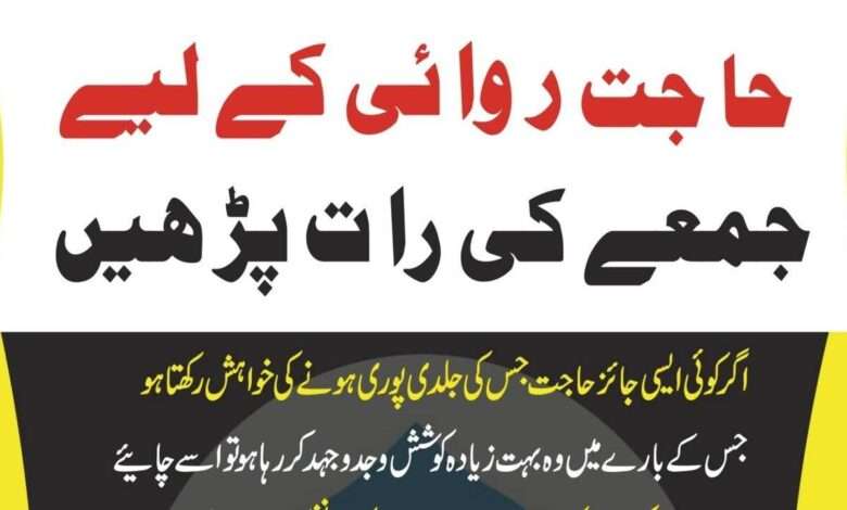 friday wazifa for any hajat-mufti bilal qadri