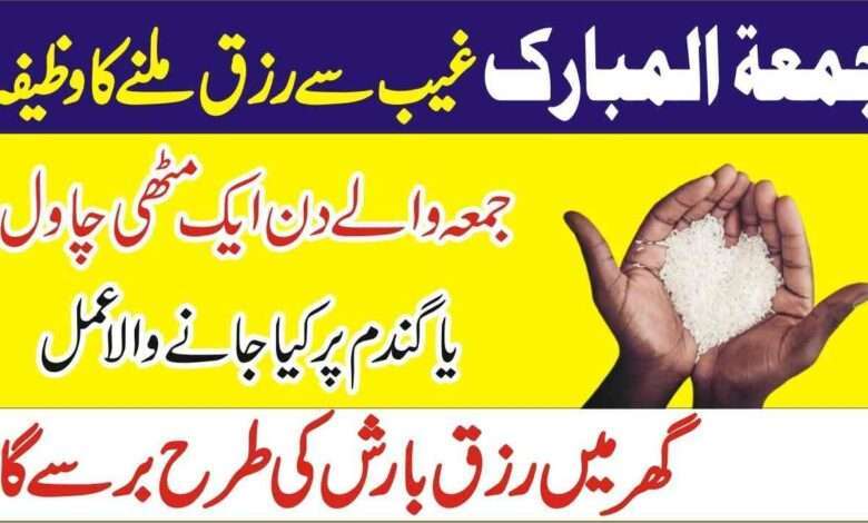 jumme k din ka wazifa for rizq