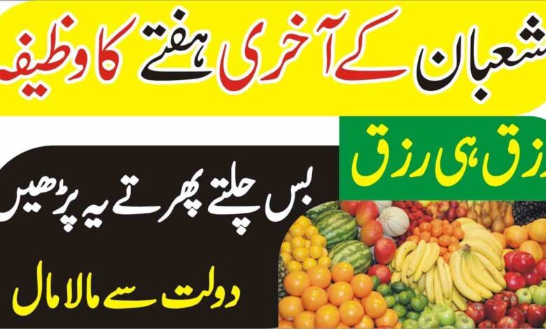 shaban last days ka wazifa for Money Dolat & Rizq