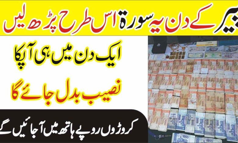 Monday Wazifa For Rizq & Money & Wealth