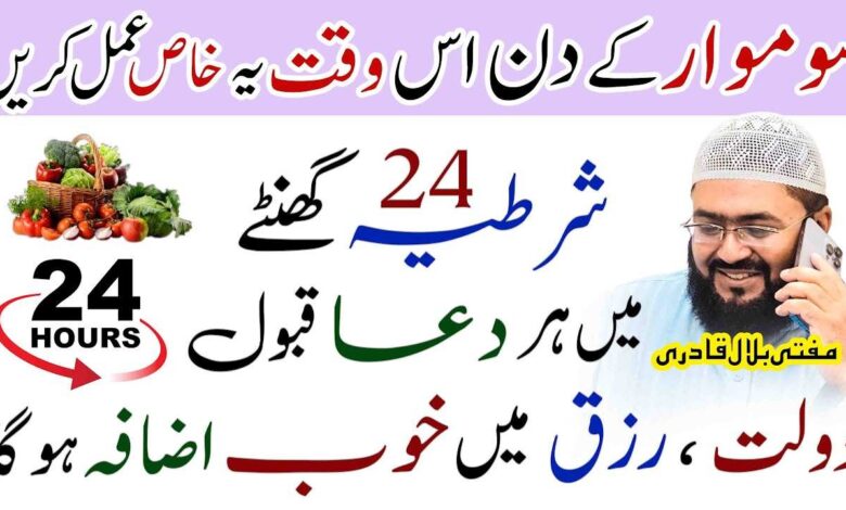 Monday dua for increase rizq