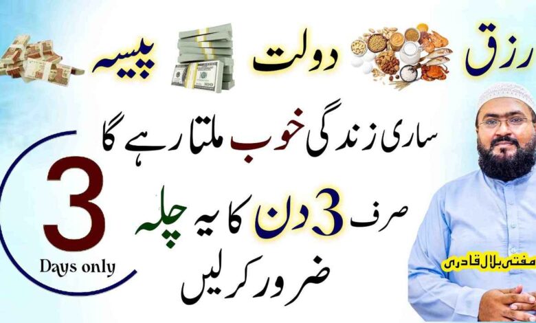 3 din me dolat aur rizq ka powerful wazifa