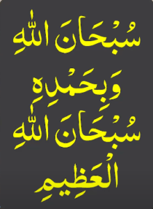 سبحان اللہ وبحمدہ سبحان اللہ العظیم