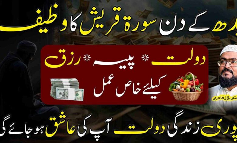 Surah Quraish wazifa for money and rizq