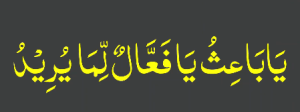 یاباعث یافعال لما یرید