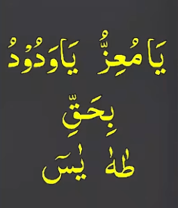 یامعز یاودود بحق طٰہٰ یٰس