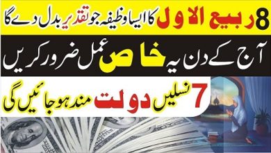 8th Rabi-Ul-Awwal ameer honay ka wazifa