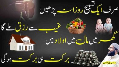 Ye tasbih parhein ghar , maal , aulad mein barkat ho gi