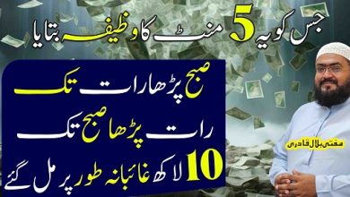 Mintoun mein bepanah dolat hasil karne ka wazifa