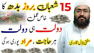 15th Shaban wednesday wazifa for dolat and rizq